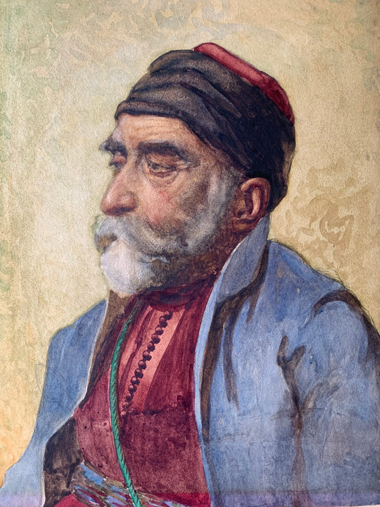 19th Century Arab Gentleman Watercolour