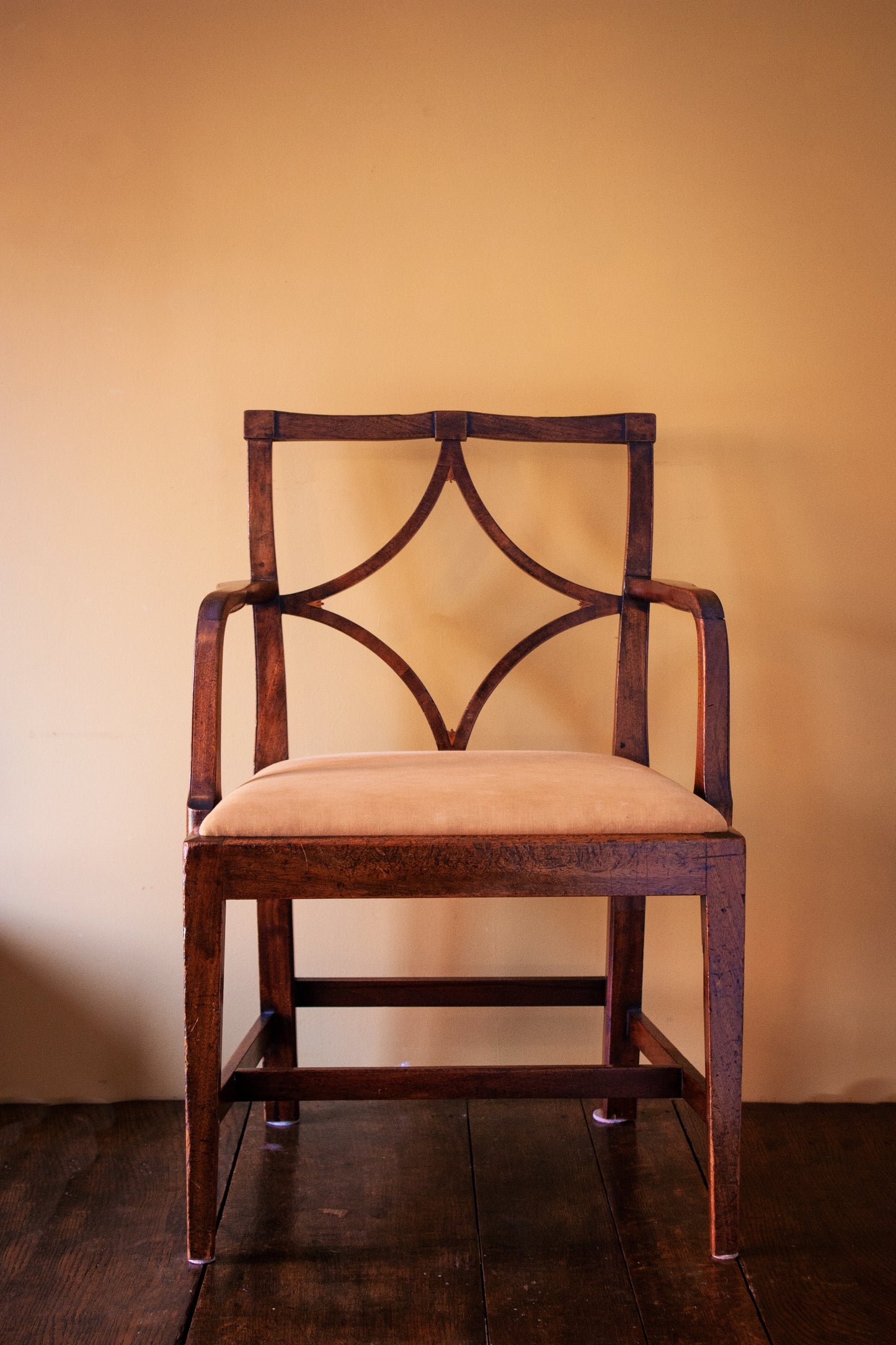 George III provincial mahogany armchair