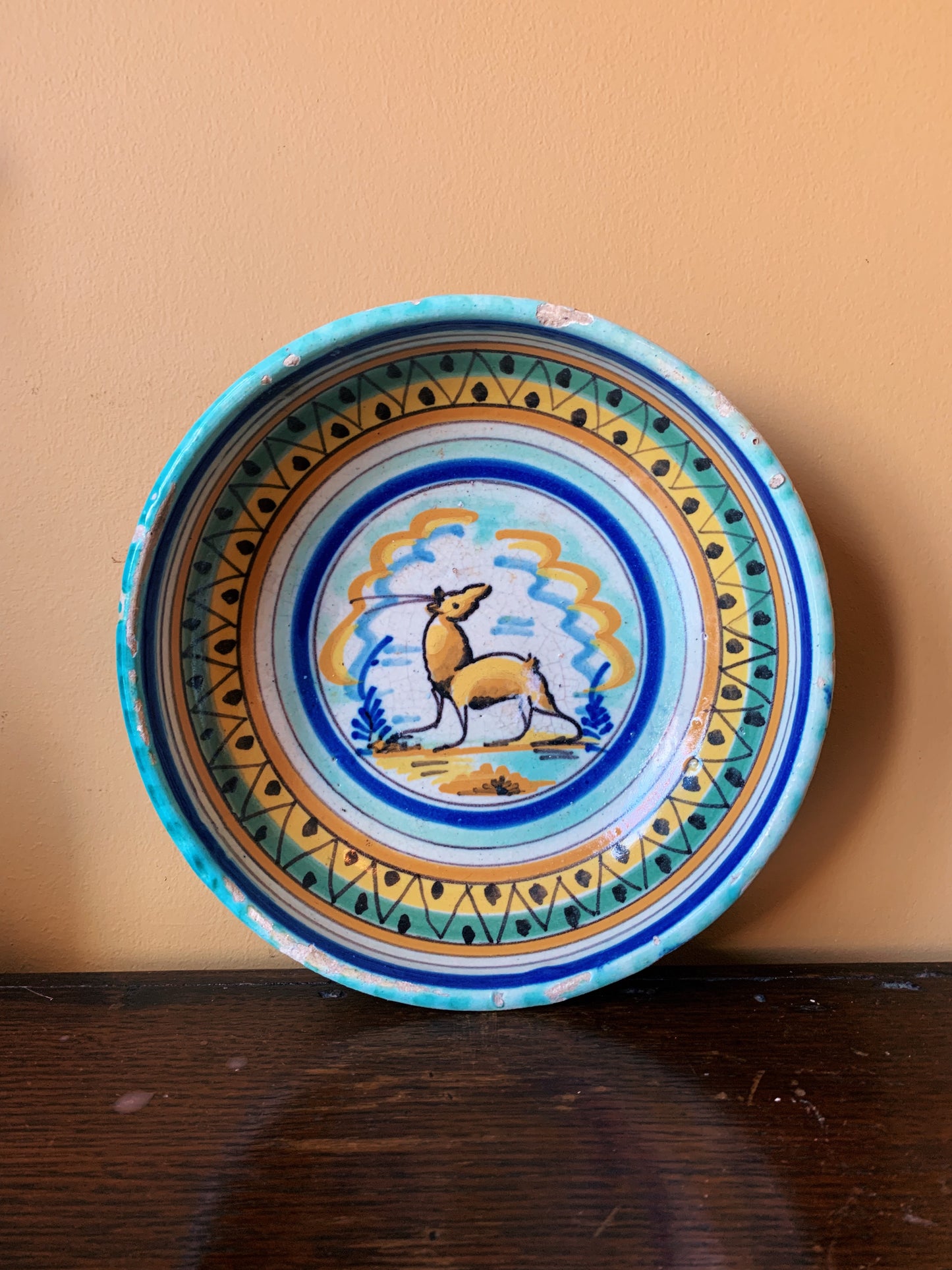 19th Century Spanish Lebrillo Bowl