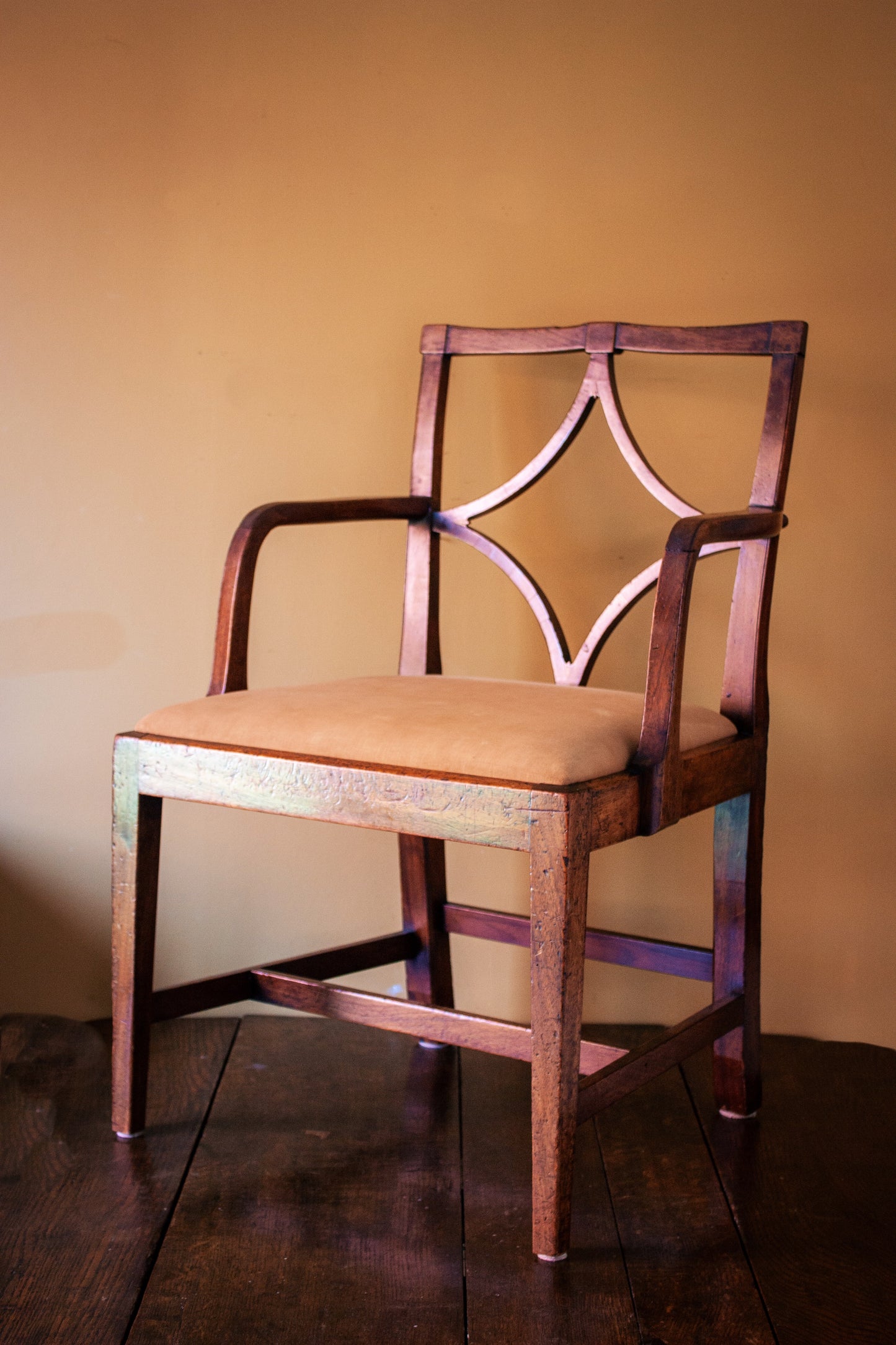 George III provincial mahogany armchair