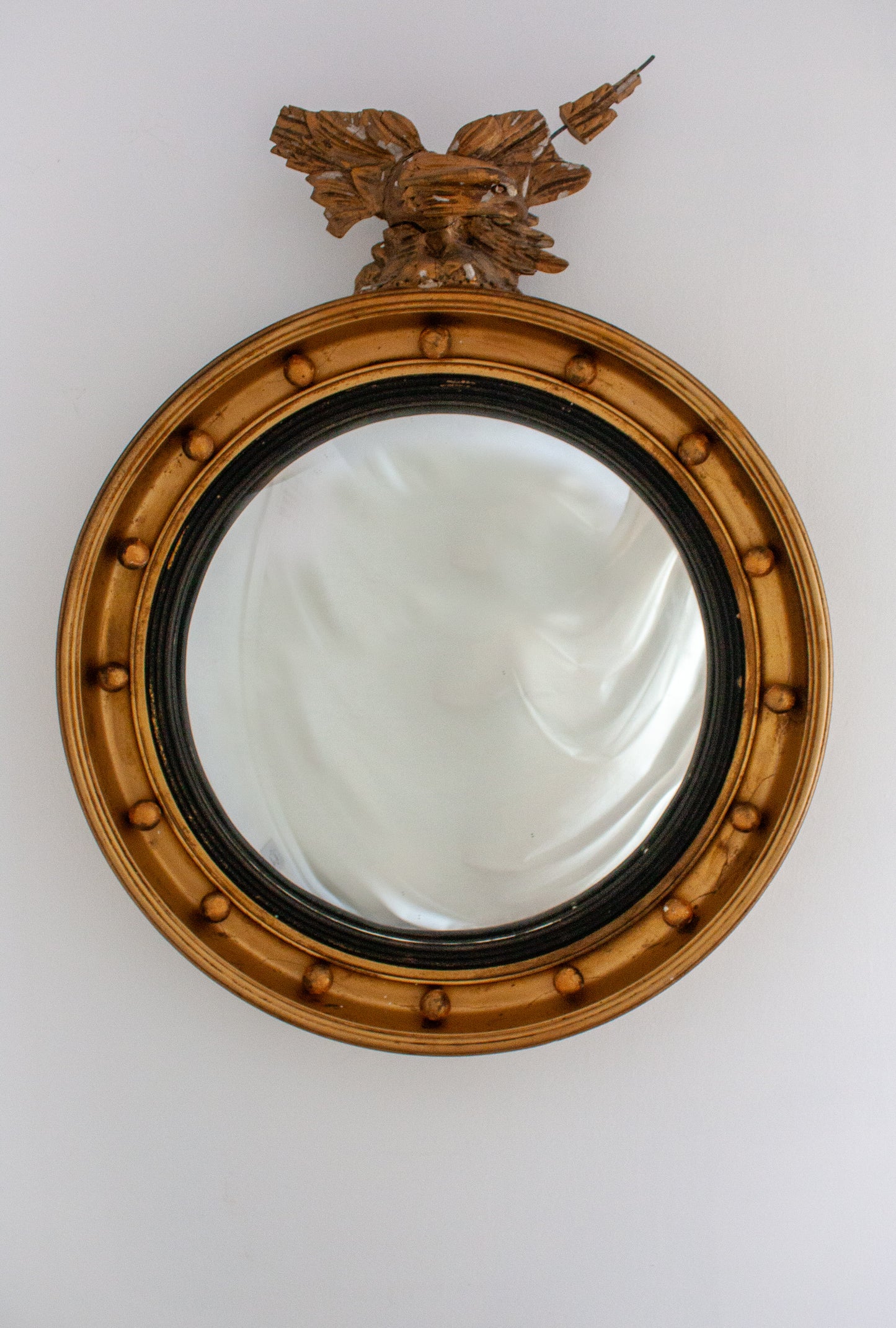 Regency Giltwood Convex Mirror