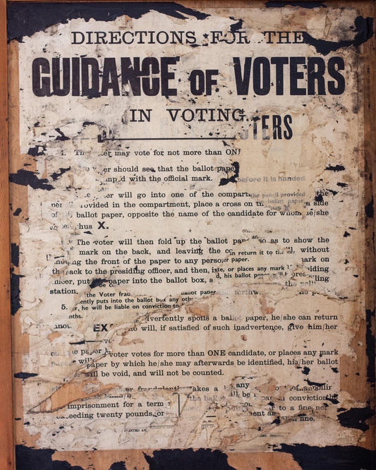 1920s Vintage Polling Screen