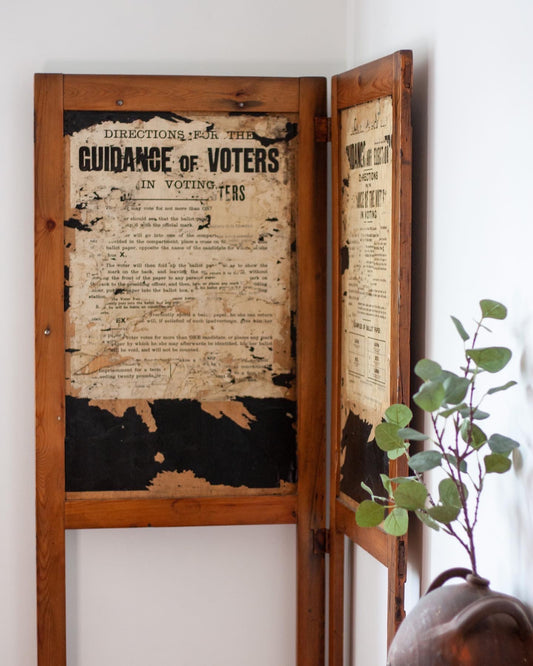 1920s Vintage Polling Screen