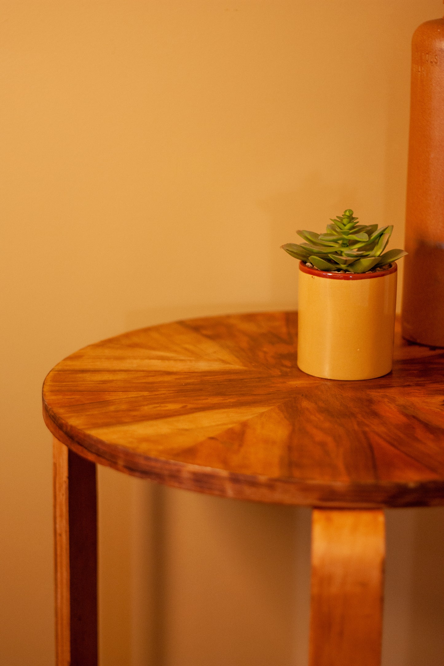 Mid 20th Century Walnut Aalto Style Lamp Table